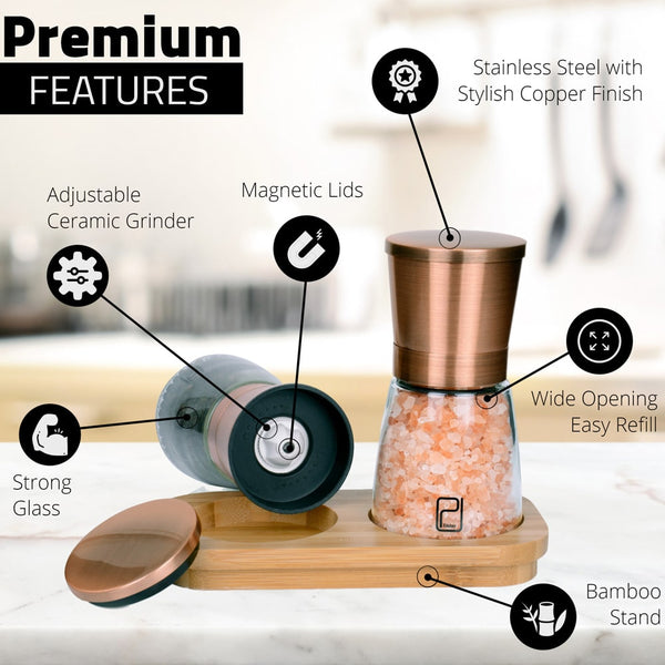 Copper Electric Salt and Pepper Grinders PPG 45587 CP - Bed Bath & Beyond -  36969205