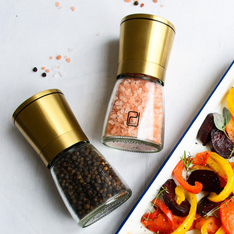 Golden Salt and Pepper Grinder Set - PJCKitchen